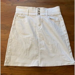 Ann Taylor White Skirt
